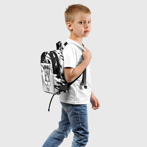 Детский рюкзак 3D с принтом AC/DC, вид сзади #1