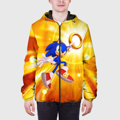 Мужская куртка 3D с принтом Sonic, вид сбоку #3