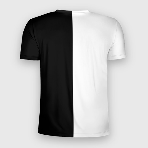 Мужская футболка 3D Slim с принтом PORSCHE | ПОРШЕ (Z), вид сзади #1