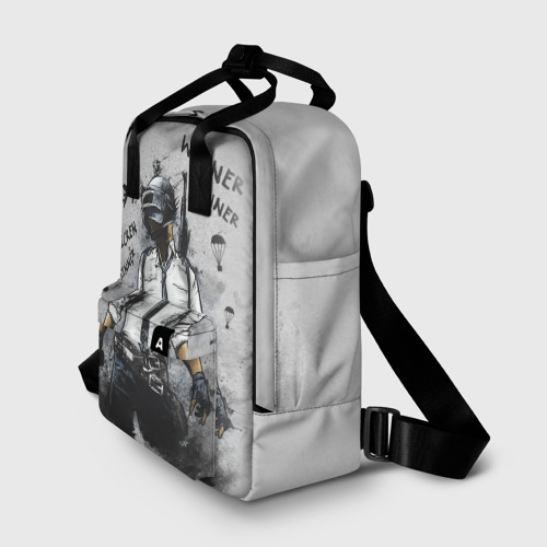 Женский рюкзак 3D с принтом PUBG, фото на моделе #1