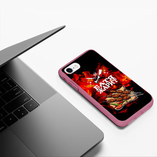 Чехол для iPhone 7/8 матовый с принтом Шашлык, фото #5