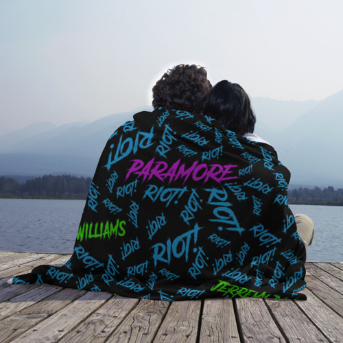 Плед 3D с принтом Paramore Riot!, фото на моделе #1