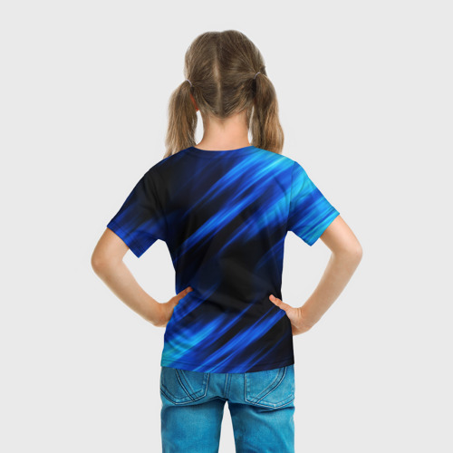 Детская футболка 3D с принтом Sonic Соник, вид сзади #2