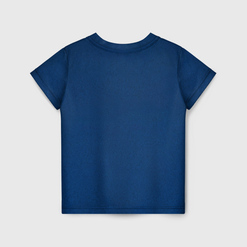Детская футболка 3D с принтом КИСА С ТЕЛЕФОНОМ, вид сзади #1