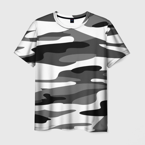 Мужская футболка 3D с принтом Камуфляж Sabaton без лого, вид спереди #2