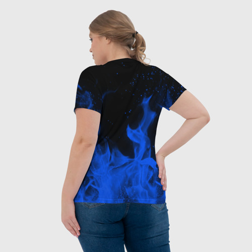Женская футболка 3D с принтом SONIC, вид сзади #2