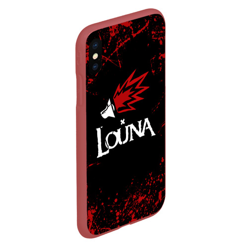 Чехол для iPhone XS Max матовый с принтом Louna, вид сбоку #3