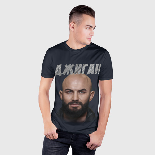 Мужская футболка 3D Slim с принтом Джиган | GeeGun (Z), фото на моделе #1