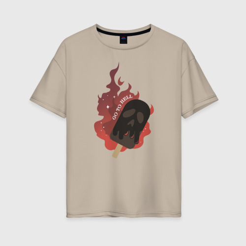Женская футболка oversize с принтом Приключения Сабрины, вид спереди #2