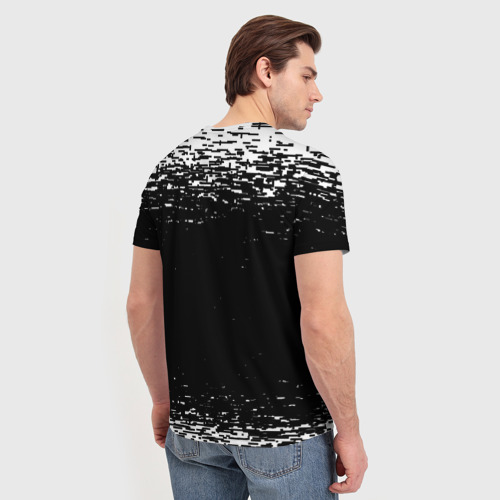 Мужская футболка 3D с принтом ДДТ лого DDT logo, вид сзади #2