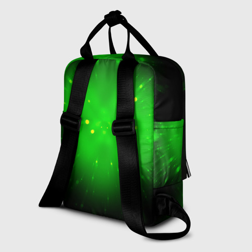 Женский рюкзак 3D с принтом Brawn Stars Spike, вид сзади #1