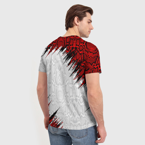 Мужская 3D футболка с принтом VENUM, вид сзади #2