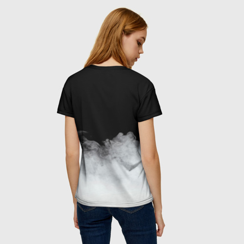 Женская футболка 3D с принтом NCoV, вид сзади #2