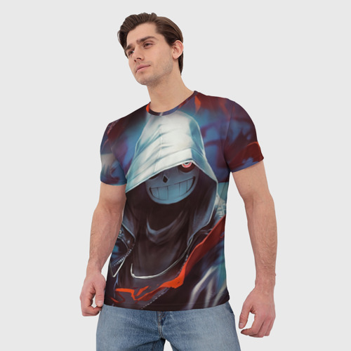 Мужская футболка 3D с принтом Undertale Андертейл, фото на моделе #1