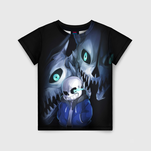 Детская футболка 3D с принтом UNDERTALE | АНДЕРТЕЙЛ (Z), вид спереди #2