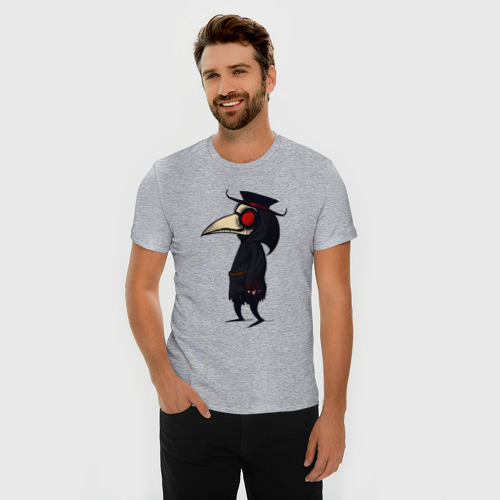 Мужская футболка хлопок Slim с принтом ЧУМНОЙ ДОКТОР, фото на моделе #1