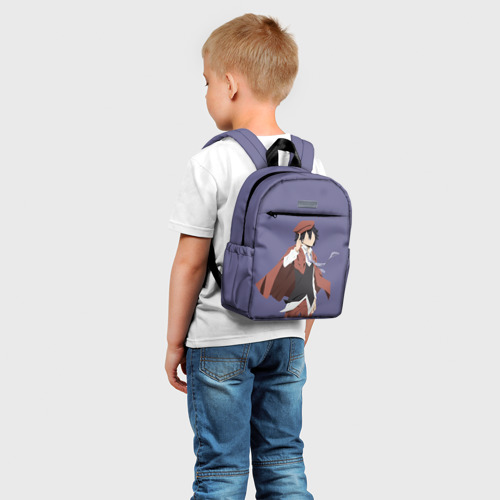 Детский рюкзак 3D с принтом Ranpo Edogawa, фото на моделе #1