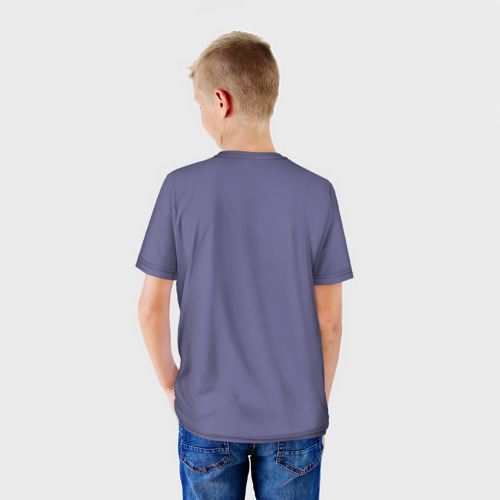Детская футболка 3D с принтом Ranpo Edogawa, вид сзади #2