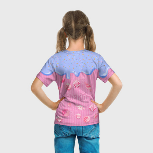 Детская футболка 3D с принтом Enchantimals, вид сзади #2