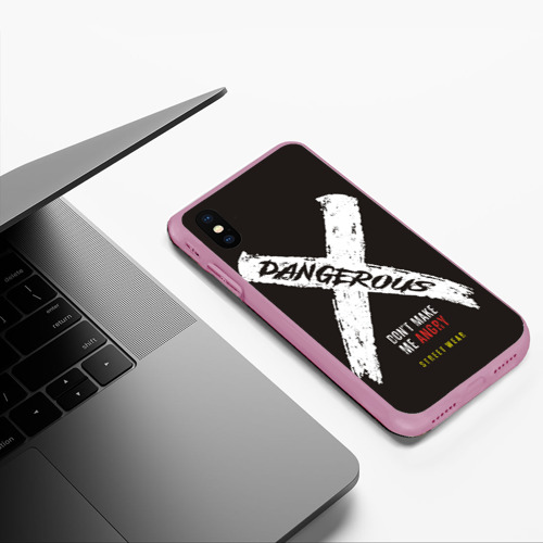 Чехол для iPhone XS Max матовый с принтом Dangerous Angry, фото #5