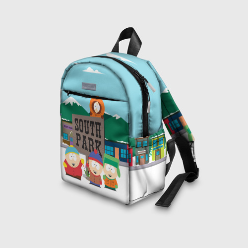 Детский рюкзак 3D с принтом ЮЖНЫЙ ПАРК | SOUTH PARK (Z), вид сбоку #3