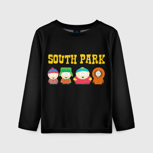 Детский лонгслив 3D с принтом South Park, вид спереди #2