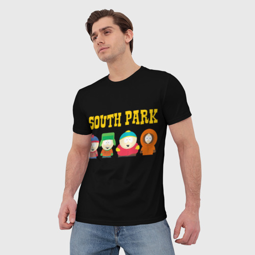 Мужская футболка 3D с принтом South Park, фото на моделе #1
