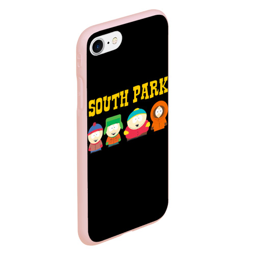 Чехол для iPhone 7/8 матовый с принтом South Park, вид сбоку #3