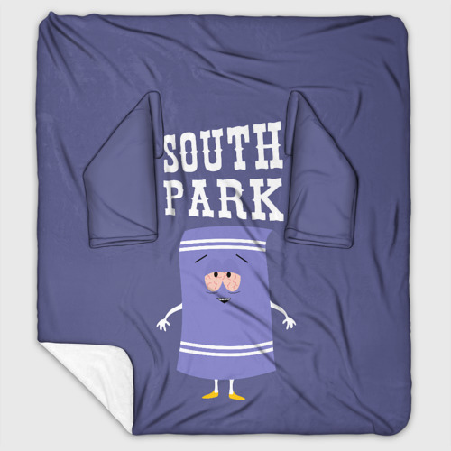Плед с рукавами с принтом South Park Полотенчико | Южный парк (Z), вид спереди #2