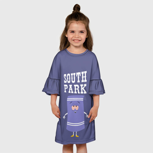 Детское платье 3D с принтом South Park Полотенчико | Южный парк (Z), вид сбоку #3