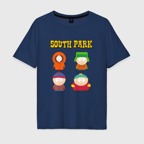 Мужская футболка хлопок Oversize с принтом ЮЖНЫЙ ПАРК | SOUTH PARK (Z), вид спереди #2