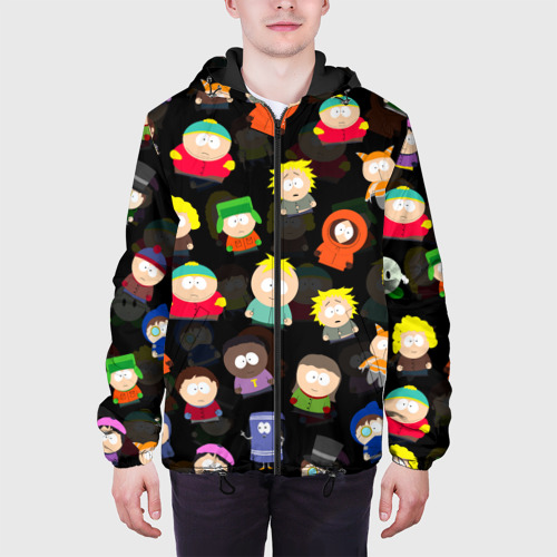 Мужская куртка 3D с принтом ЮЖНЫЙ ПАРК, вид сбоку #3