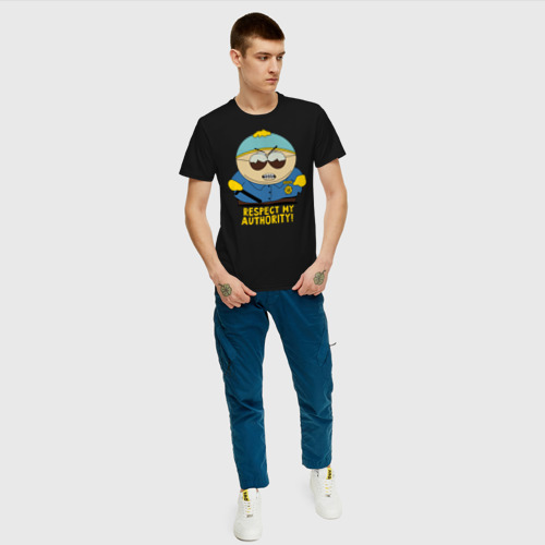 Мужская футболка с принтом South Park, Эрик Картман, вид сбоку #3