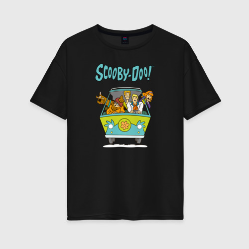Женская футболка oversize с принтом Scooby-Doo, вид спереди #2