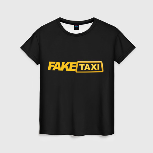 Женская футболка 3D с принтом Fake Taxi, вид спереди #2
