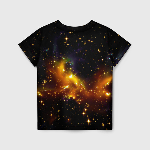 Детская футболка 3D с принтом Stars, вид сзади #1