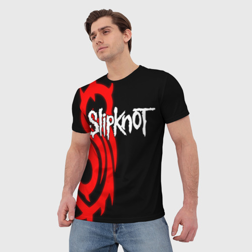 Мужская футболка 3D с принтом Slipknot (7), фото на моделе #1