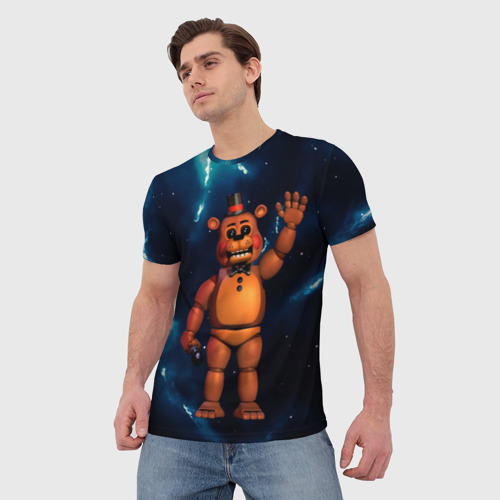 Мужская футболка 3D с принтом Five Nights At Freddy`s, фото на моделе #1