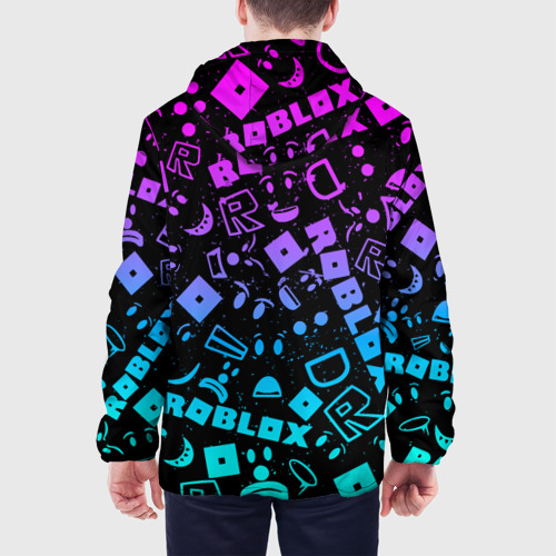 Мужская куртка 3D с принтом ROBLOX | РОБЛОКС, вид сзади #2