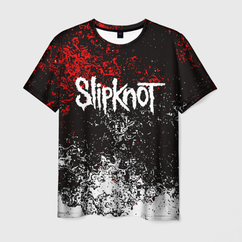 Мужская футболка 3D с принтом Slipknot Слипкнот, вид спереди #2