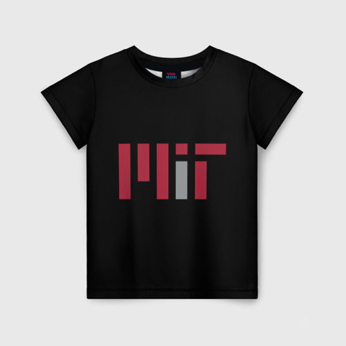 Детская футболка 3D с принтом MIT, вид спереди #2