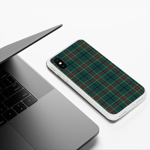 Чехол для iPhone XS Max матовый с принтом Шотландка, фото #5