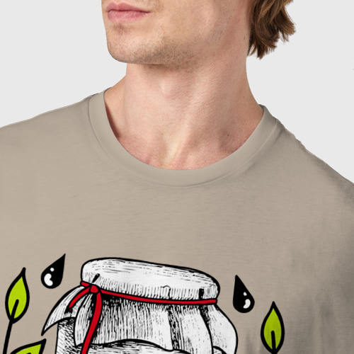 Мужская футболка хлопок с принтом Слёзы бариста, фото #4