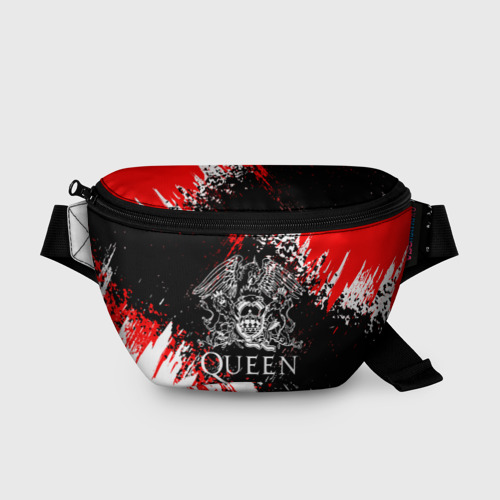 Поясная сумка 3D с принтом Queen, вид спереди #2