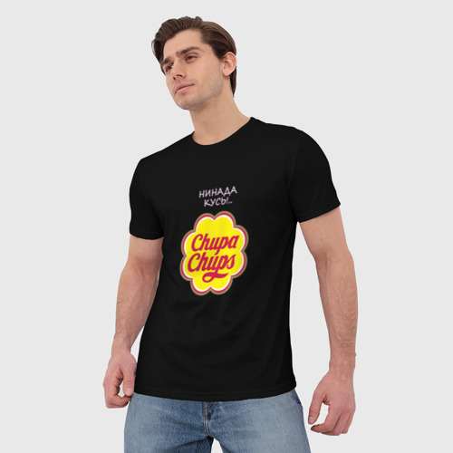 Мужская футболка 3D с принтом Chupa chups, фото на моделе #1