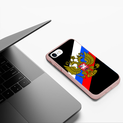 Чехол для iPhone 7/8 матовый с принтом РОССИЯ, фото #5