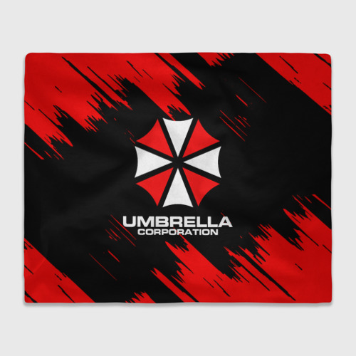 Плед 3D с принтом Umbrella Corporation, вид спереди #2