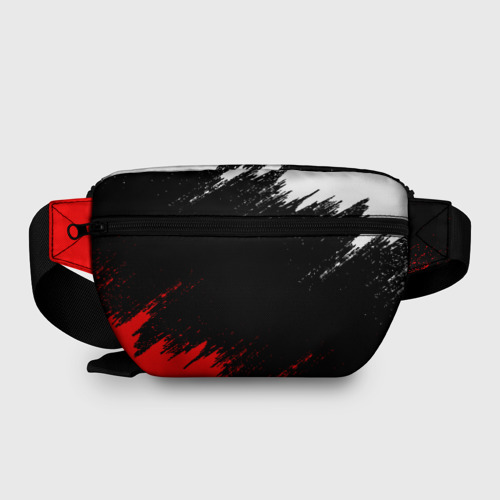 Поясная сумка 3D с принтом Mass Effect N7 Масс эффект Н7 брызги красок, вид сзади #1