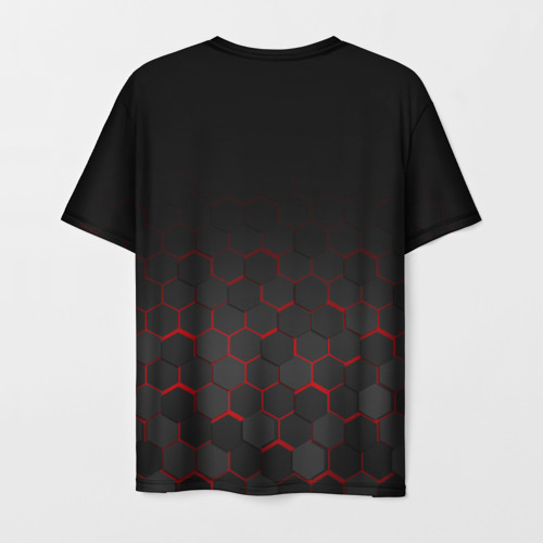 Мужская 3D футболка с принтом MASS EFFECT N7 | МАСС ЭФФЕКТ Н7, вид сзади #1