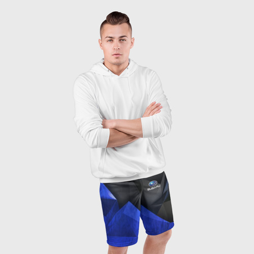 Мужские шорты спортивные с принтом SUBARU, фото #4